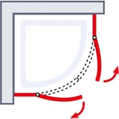 Schulte Runddusche Alexa Style 2.0 Echtglas 4-tlg. Alu-Natur 90 Cm X 90 Cm -Dusche Geschäft 4060991019685 2053 6