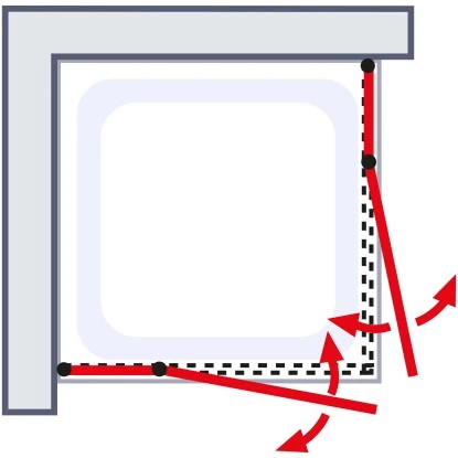 Schulte Eckeinstieg Mit Drehtür Alexa Style 2.0 Chromoptik BxHxT 90x90x192 Cm 5 Schulte Eckeinstieg Mit Drehtür Alexa Style 2.0 Chromoptik BxHxT 90x90x192 Cm – Bild 3