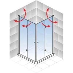 Schulte Eckeinstieg Mit Drehtür Alexa Style 2.0 Chromoptik BxHxT 90x90x192 Cm 10 Schulte Eckeinstieg Mit Drehtür Alexa Style 2.0 Chromoptik BxHxT 90x90x192 Cm -Dusche Geschäft 4060991019890 2053 04