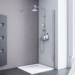Schulte Alexa Style 2.0 Duschwand Walk In 90 X 190 Cm