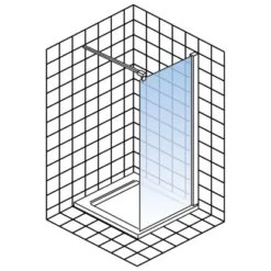 Schulte Alexa Style 2.0 Duschwand Walk In 90 X 190 Cm -Dusche Geschäft 4060991020179 5