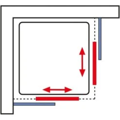 Schulte ExpressPlus Eckeinstieg Sunny Sicherheitsglas Alpinweiß 190x80cm -Dusche Geschäft 4060991050404 2053 6
