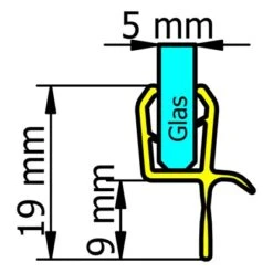 Schulte Wasserabweisprofil Waagerecht Für Badewannenaufsatz Mit 5 Mm Glas -Dusche Geschäft 4060991050923 6