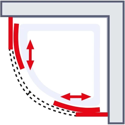 Schulte Runddusche II Kristall/Trend Aluminiumprofilen BxTxH 80 X 80 X 185 Cm 5 Schulte Runddusche II Kristall/Trend Aluminiumprofilen BxTxH 80 X 80 X 185 Cm – Bild 3