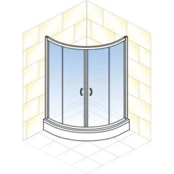 Schulte ExpressPlus Runddusche Sunny Sicherheitsglas Chromoptik 190x90x90cm -Dusche Geschäft 4060991051197 2053 5