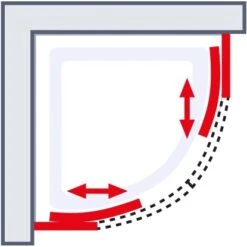 Schulte ExpressPlus Runddusche Sunny Sicherheitsglas Chromoptik 190x90x90cm -Dusche Geschäft 4060991051197 2053 6