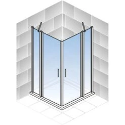 Schulte Eckeinstieg 4-tlg. Alexa Style 2.0 Alu-Natur Depoli Light 90x90x192 Cm 10 Schulte Eckeinstieg 4-tlg. Alexa Style 2.0 Alu-Natur Depoli Light 90x90x192 Cm -Dusche Geschäft 4060991051203 2053 5