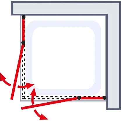 Schulte Eckeinstieg 4-tlg. Alexa Style 2.0 Alu-Natur Depoli Light 90x90x192 Cm 7 Schulte Eckeinstieg 4-tlg. Alexa Style 2.0 Alu-Natur Depoli Light 90x90x192 Cm – Bild 5