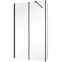 Schulte Alexa Style 2.0 Duschwand Walk In Loft 2-tlg BlackStyle 120 X 30 X 200cm -Dusche Geschäft 4060991056741 2053 2