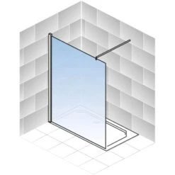 Schulte Alexa Style 2.0 Duschwand Walk In BlackStyle Atelier 1 Dekor 90 X 200cm -Dusche Geschäft 4060991056772 2053 5