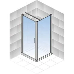 Schulte ExpressPlus Set Duschkabine Mit Drehtür AlexaStyle2.0 Mit DW 192x80cm -Dusche Geschäft 4060991057038 2053 5