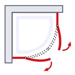 Schulte ExpressPlus Runddusche AlexaStyle2.0 90 X90 X 192 Cm Mit Radius: 550 Mm -Dusche Geschäft 4060991064067 2053 7 6