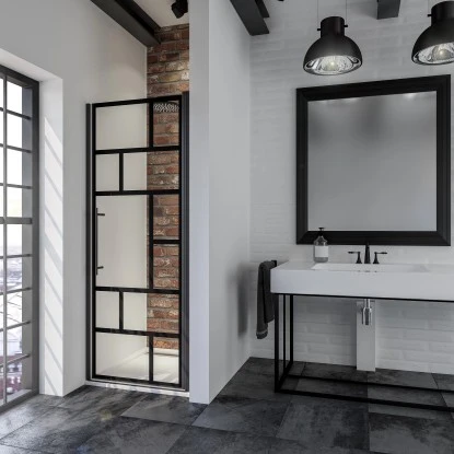 Schulte Alexa Style 2.0 Drehtür In Nische BlackStyle 80 X 192cm 3 Schulte Alexa Style 2.0 Drehtür In Nische BlackStyle 80 X 192cm