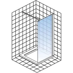 Schulte Walk In Frontteil Toura 200 Cm X 100 Cm Schwarz ESG Klar Hell -Dusche Geschäft 4060991069857 2053 5