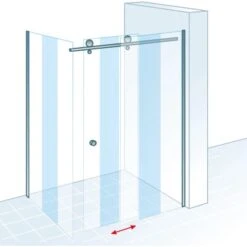 Schulte Schiebetür Toura Mit Seitenwand L 200 X 120 X 80 Cm Schwarz Klar Hell 12 Schulte Schiebetür Toura Mit Seitenwand L 200 X 120 X 80 Cm Schwarz Klar Hell -Dusche Geschäft 4060991069932 2053 5