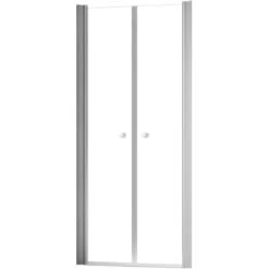 Schulte ExpressPlus Pendeltür In Nische Garant 2.0 Alu-Natur 200 Cm X 80 Cm -Dusche Geschäft 4060991076213 2053 S 01