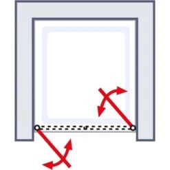 Schulte ExpressPlus Pendeltür In Nische Garant 2.0 Mattschwarz 200 Cm X 100 Cm 13 Schulte ExpressPlus Pendeltür In Nische Garant 2.0 Mattschwarz 200 Cm X 100 Cm -Dusche Geschäft 4060991076381 2053 AI 03