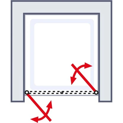 Schulte ExpressPlus Pendeltür In Nische Garant 2.0 Mattschwarz 200 Cm X 100 Cm 8 Schulte ExpressPlus Pendeltür In Nische Garant 2.0 Mattschwarz 200 Cm X 100 Cm – Bild 6