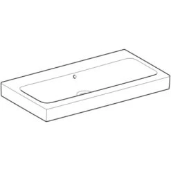 Geberit Waschbecken ICon 90 Cm Weiß Mit Überlauf 7 Geberit Waschbecken ICon 90 Cm Weiß Mit Überlauf -Dusche Geschäft 4123 124093000 Perspective