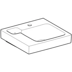 Geberit Waschbecken ICon 50 Cm Mit Dekoschale KeraTect -Dusche Geschäft 4123 124150600 Perspective