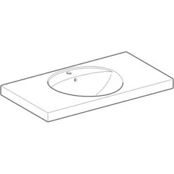 Geberit Waschbecken Preciosa 100 Cm Mit Ablagefläche 7 Geberit Waschbecken Preciosa 100 Cm Mit Ablagefläche -Dusche Geschäft 4123 124200000 Perspective