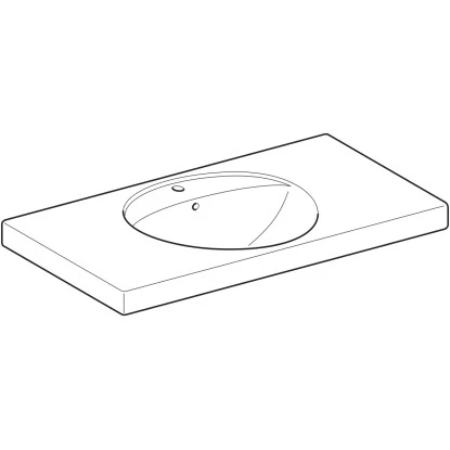 Geberit Waschbecken Preciosa 100 Cm Mit Ablagefläche 5 Geberit Waschbecken Preciosa 100 Cm Mit Ablagefläche – Bild 3