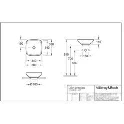 Villeroy & Boch Friends Aufsatzwaschbecken 38 Cm Pergamon Mit ÜL CPlus -Dusche Geschäft 4123 vbtz 514900 514901 5 2