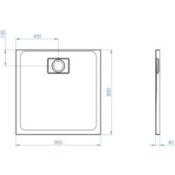 Ottofond Duschwanne Pearl 80 Cm X 80 Cm Weiß -Dusche Geschäft 416352 3209 Pearl800x800 5
