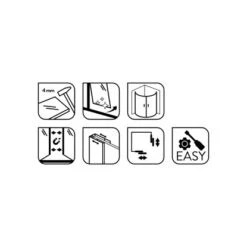 Baliv Duschkabine DUK-80.20R 80 Cm X 80 Cm Chrom -Dusche Geschäft 4250312107720 WEB02 270521