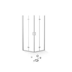 Baliv Duschkabine DUK-90.70E 90 Cm X 90 Cm Chrom -Dusche Geschäft 4250312110980 S03 080720 L