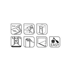 Baliv Dusch-Schwingtür DUK-80.60T 80 Cm X 195 Cm Chrom 22 Baliv Dusch-Schwingtür DUK-80.60T 80 Cm X 195 Cm Chrom -Dusche Geschäft 4250312111055 WEB02 270521