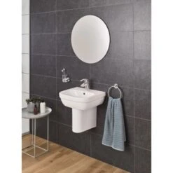 Grohe Handwaschbecken Euro Keramik Alpinweiß 45 Cm -Dusche Geschäft 428748 4250 02