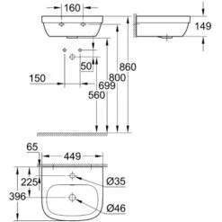 Grohe Handwaschbecken Euro Keramik PureGuard Alpinweiß 45 Cm 9 Grohe Handwaschbecken Euro Keramik PureGuard Alpinweiß 45 Cm -Dusche Geschäft 428750 1709 428750 ma