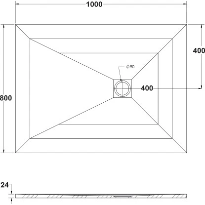 Ottofond Duschwanne Strato 100 Cm X 80 Cm X 2,4 Cm Anthrazit 6 Ottofond Duschwanne Strato 100 Cm X 80 Cm X 2,4 Cm Anthrazit – Bild 4