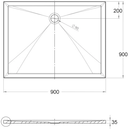 Ottofond Duschwanne Memphis 90 Cm X 90 Cm X 3,5 Cm Weiß 6 Ottofond Duschwanne Memphis 90 Cm X 90 Cm X 3,5 Cm Weiß – Bild 4