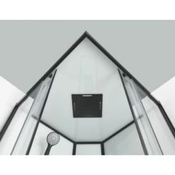 Sanotechnik Komplettduschkabine Sky 2 CL74 Schwarz -Dusche Geschäft 447531 4633 3