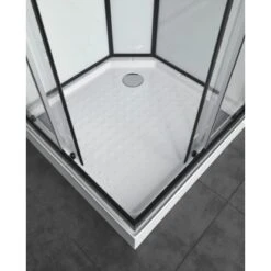 Sanotechnik Komplettduschkabine Sky 2 CL74 Schwarz -Dusche Geschäft 447531 4633 4