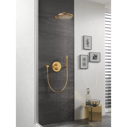 Grohe Kopfbrause-Set Rainshower Cosmopolitan 310 Cool Sunrise Gebürstet 4 Grohe Kopfbrause-Set Rainshower Cosmopolitan 310 Cool Sunrise Gebürstet – Bild 2