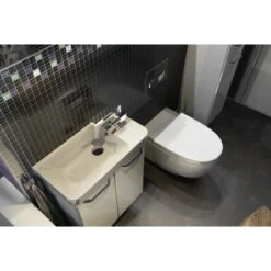 Fackelmann Keramik-Waschbecken 55 Cm Milano Weiß -Dusche Geschäft 480520 3254 3