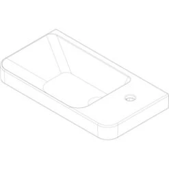 Fackelmann Keramik-Waschbecken 55 Cm Milano Weiß -Dusche Geschäft 480520 3254 4