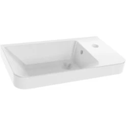 Fackelmann Keramik-Waschbecken 55 Cm Milano Weiß -Dusche Geschäft 480520 3254 5