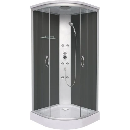 Sanotechnik Komplettduschkabine Punto 209 Cm X 90 Cm X 90 Cm Schwarz 3 Sanotechnik Komplettduschkabine Punto 209 Cm X 90 Cm X 90 Cm Schwarz