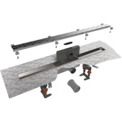 ESS Easy Drain Duschrinne Compact FF 70 Cm Sperrwasserhöhe 30 Mm -Dusche Geschäft 4854964 4854972 4854998 b3