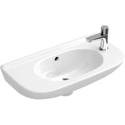 Villeroy & Boch Handwaschbecken Compact O.novo 50 Cm Weiß Mit Hahnloch Und ÜL 3 Villeroy & Boch Handwaschbecken Compact O.novo 50 Cm Weiß Mit Hahnloch Und ÜL