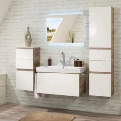 Fackelmann Waschbecken 89,5 Cm Piuro Weiß -Dusche Geschäft 538637 3254 Piuro 2