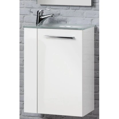 Fackelmann Handwaschbecken 45 Cm Glas Weiß 4 Fackelmann Handwaschbecken 45 Cm Glas Weiß – Bild 2