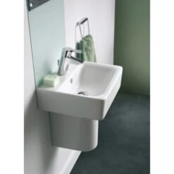Ideal Standard Waschtisch Connect Cube 55 X 46 Cm 1 Hahnloch Mit Überlauf Weiß -Dusche Geschäft 539483 3049 5