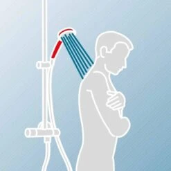 Schulte DuschMaster Rain Mit Einhebelmischer Rund BlackStyle -Dusche Geschäft 577661 2053 3