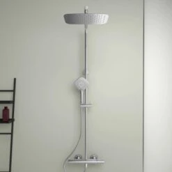 Ideal Standard Duschsystem Flex Mit Brausethermostat Ceratherm T100 Chrom -Dusche Geschäft 606099 3049 3