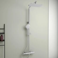 Ideal Standard Duschsystem Flex Mit Brausethermostat Ceratherm T100 Chrom -Dusche Geschäft 606099 3049 4
